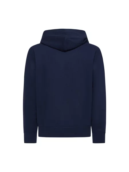 Bluza z kapturem z wyhaftowanym logo Polo Ralph Lauren granatowa