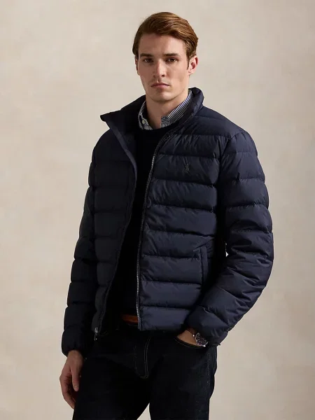 Polo Ralph Lauren Žieminė striukė tamsiai mėlyna