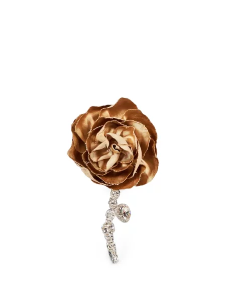 Cercei Magda Butrym cu model floral cu aplicații