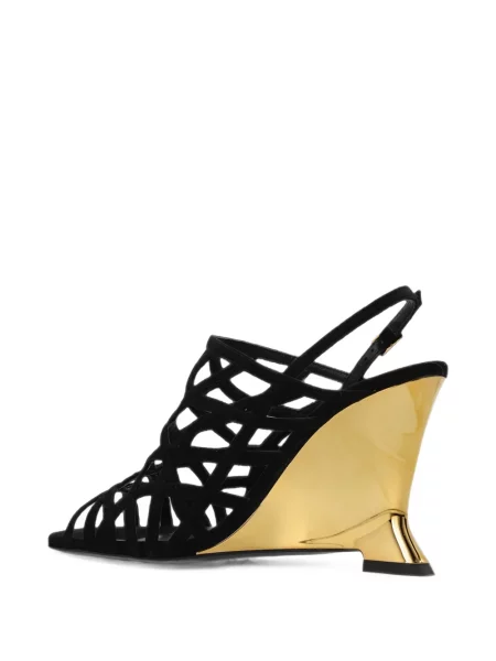 Sandale Balmain cu pană cu bretele negru