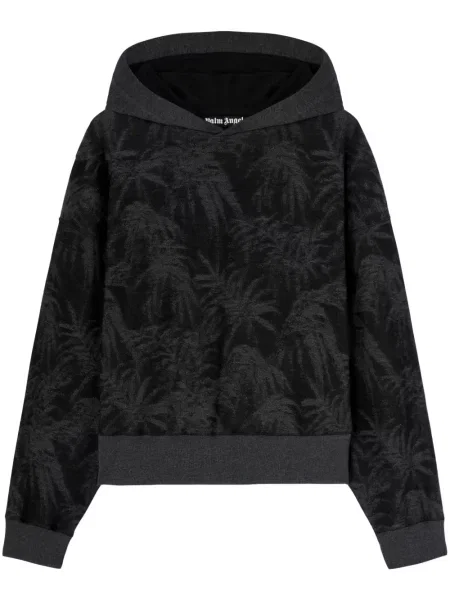 Hanorac cu glugă Palm Angels cu autograf negru