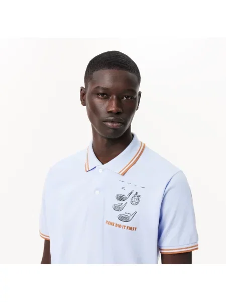 Lacoste поло чоловіче блакитне