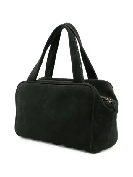 Top Liviana Conti din piele de căprioară verde