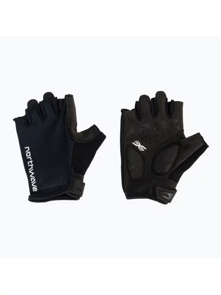 Рукавички велосипедні Northwave Active Max Short Finger black чорні