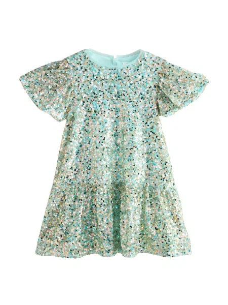 Next Rochie auriu / verde deschis / rosé negru