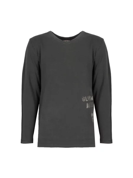 Bluza Guess z dekoltem w serek biznesowa szara
