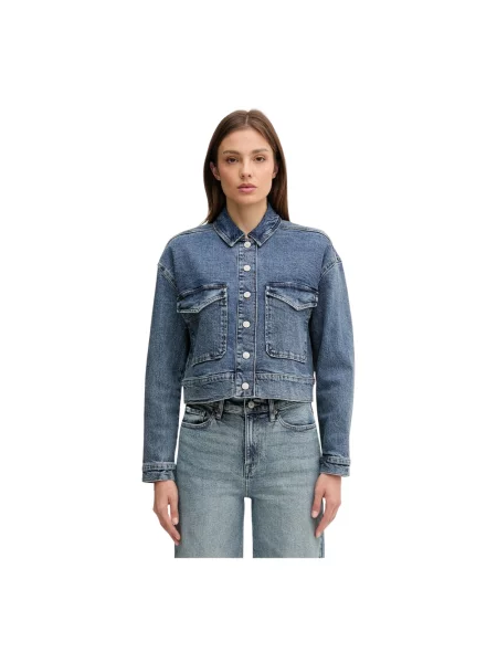 Kurtka jeansowa Dkny niebieska