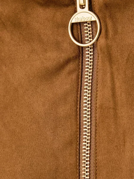 Расклешенная кожаная юбка Barbour