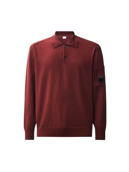 Dzianinowy sweter C.p. Company brązowy