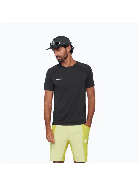 Férfi trekking póló Mammut Ducan FL T-Shirt black. Méret: L fekete