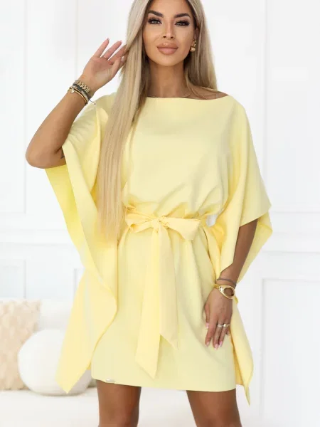 Mini rochie mini Numoco mini galben