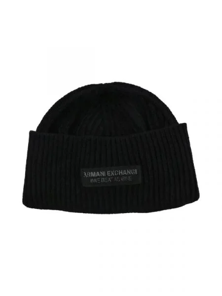 Armani Exchange De lână căciulă negru