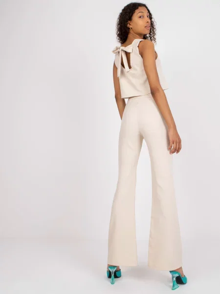 Elegantne hlače Fashionhunters bež