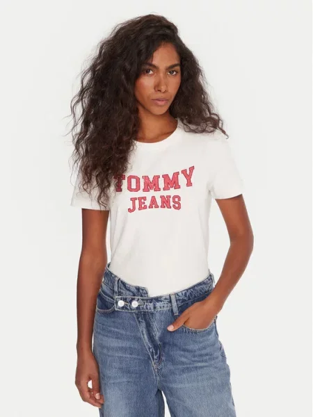 Tommy Jeans T-shirt Varsity bijela