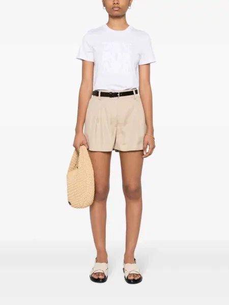 Siuvinėtas marškinėliai Max Mara balta