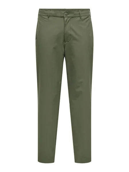 Only & Sons „Chino“ stiliaus kelnės ONSFLEX alyvuogių