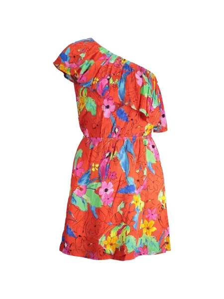Rochie mini Desigual cu model floral cu imagine roșu