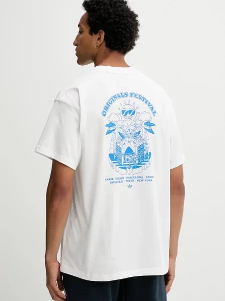 Тениска adidas Music Fests Tee Core White XL бяло