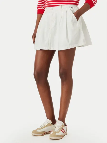 Tommy Jeans Spódnica mini biały