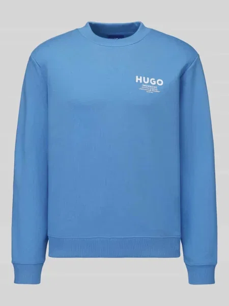 Bluza o kroju regular fit z czystej bawełny model Nespon' Hugo Blue