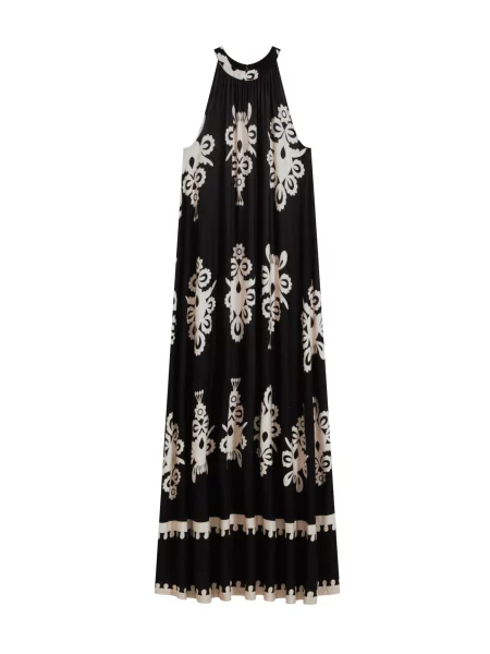 Bonprix Rochie de vară crem negru