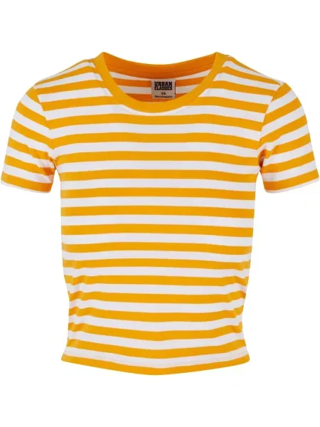 Urban Classics Tricou portocaliu alb