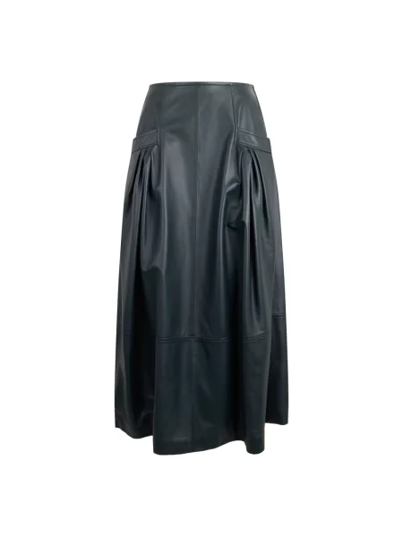 Spódnica skórzana Alberta Ferretti czarna