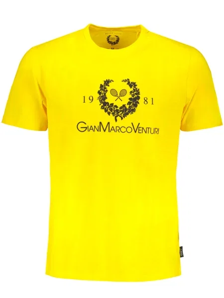 Tricou Gian Marco Venturi scurt galben