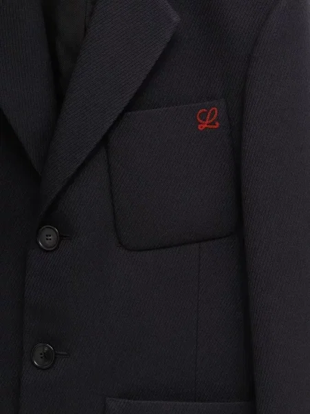 Geacă Loewe cu broderie albastru