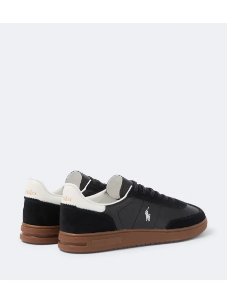 Semišové tenisky Polo Ralph Lauren čierna