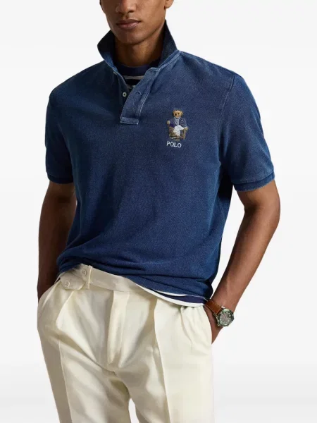Șosete Polo Ralph Lauren cu broderie în carouri de flanelă verde