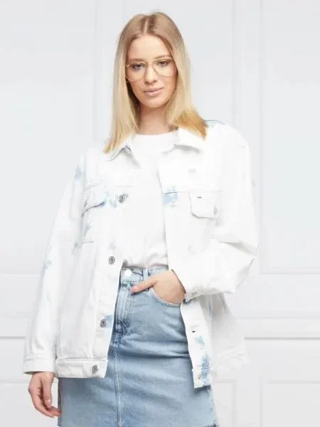 Tommy Jeans Geacă de blug | Oversize fit albastru