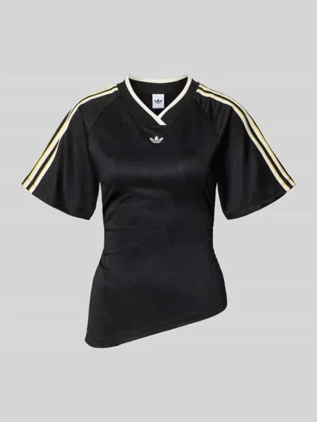 T-shirt adidas Rouched Foot J Black L czarna
