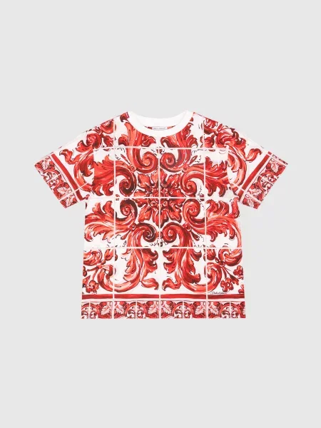 Детская футболка Dolce&gabbana белая