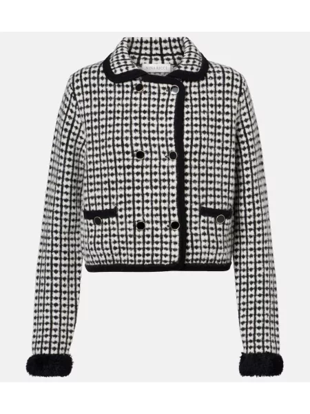 Kardigan Nina Ricci wełniany czarny