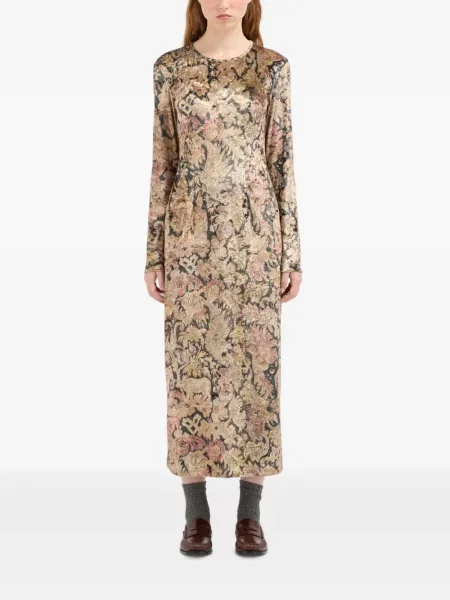 Rochie midi Pierre-louis Mascia cu model floral cu imagine