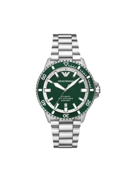 Emporio Armani zegarek srebrny szary