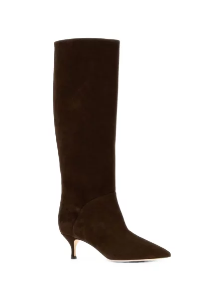 Botine Casadei din piele de căprioară maro