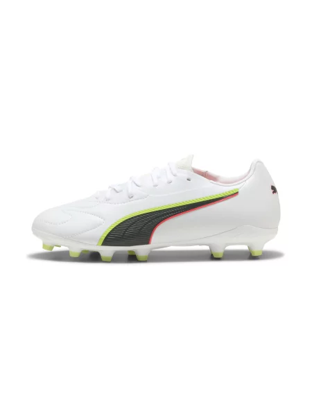 PUMA Młodzieżowe buty piłkarskie KING 20 MATCH FG/AG Buty 29 biały
