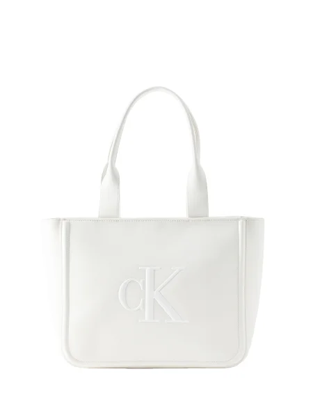 Geantă shopper Calvin Klein alb