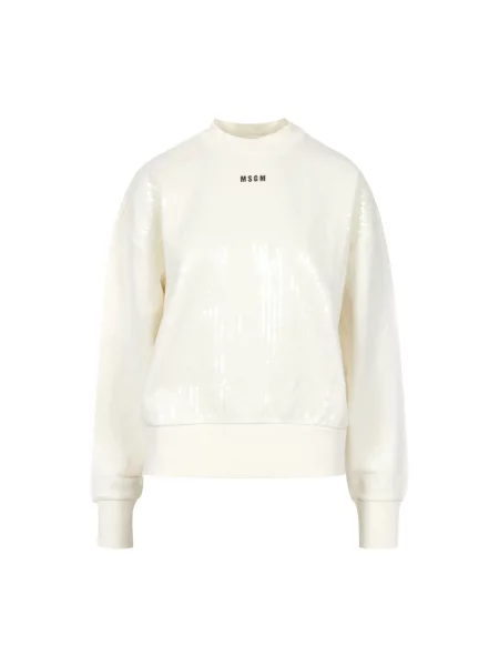 Bluza Msgm z cekinami beżowa
