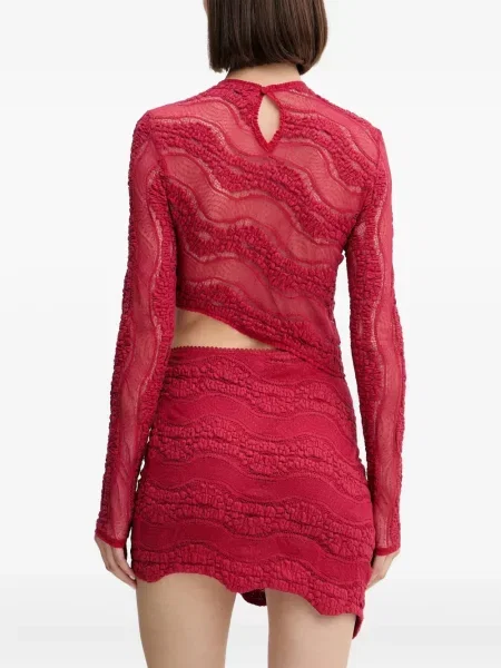 Tricou Charo Ruiz Ibiza lung roșu