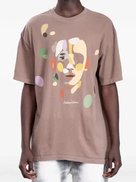 Tricou Kidsuper cu imagine maro