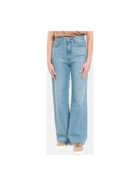 Levi's jeansy RIBCAGE WIDE LEG niebieski