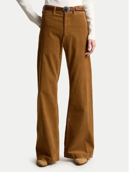 Polo Ralph Lauren Szövet nadrág Világosbarna Flare Fit