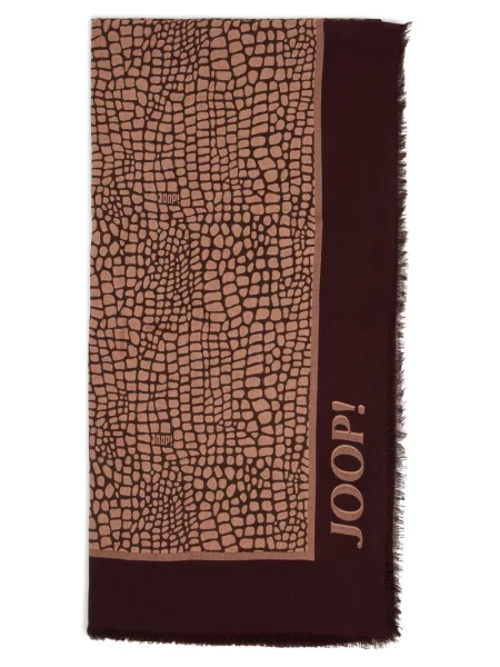 JOOP! Szalik Adara Kobiety wzorzysty ONE SIZE brązowy