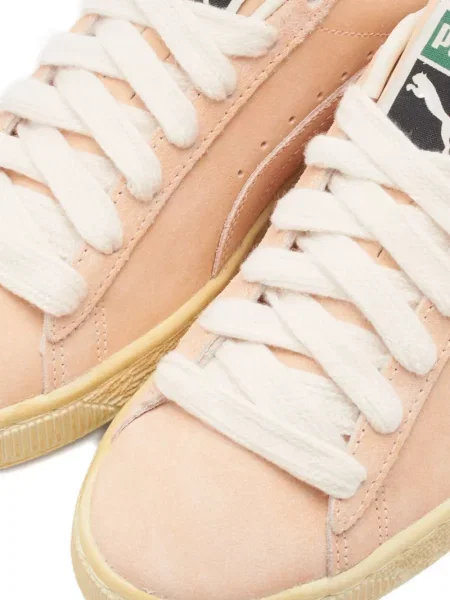 Sneakerși Puma Suede din piele de căprioară portocaliu
