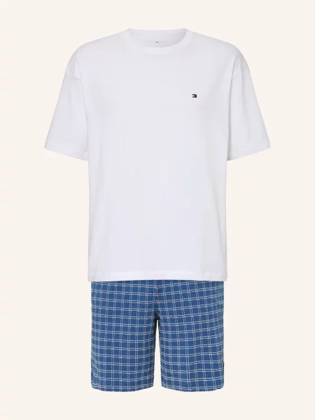 Tommy Hilfiger Krátké Pyžamo modrá bílá