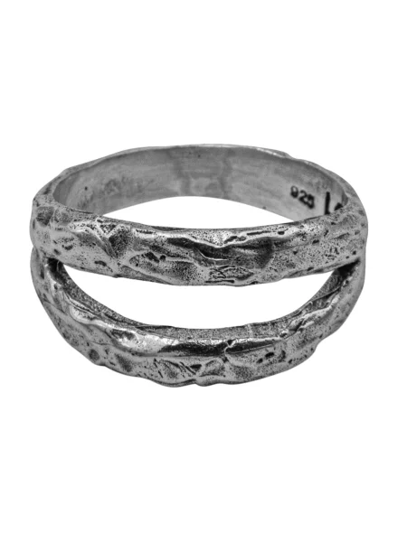 Haze&Glory Prsten Twin' stříbrná