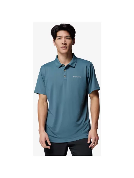 Polo Columbia Tech Trail Utility indygo S niebieski